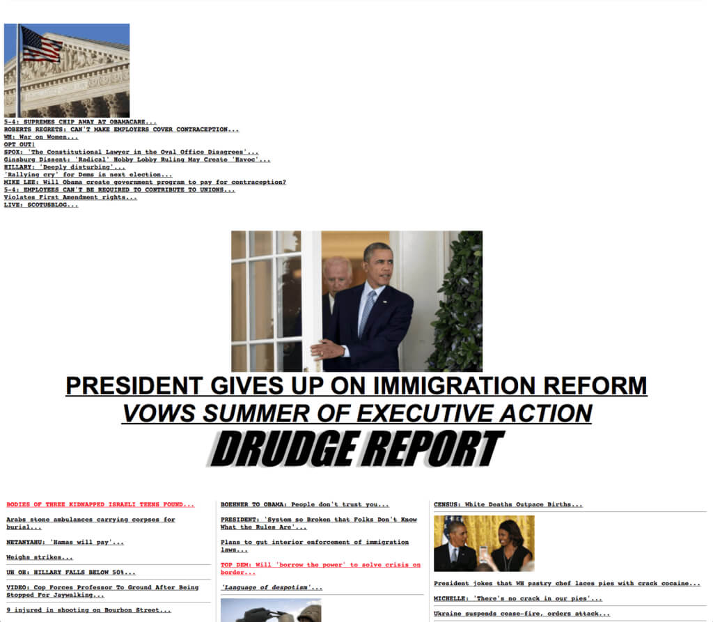 Why Drudge Report Remains The Best Designed News Website Of Pertaining To Drudge Report Template