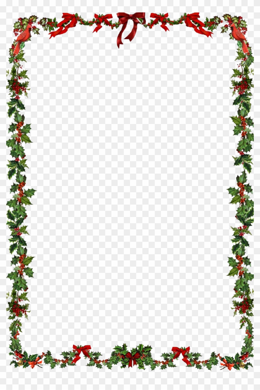 Word Document Free Christmas Clipart Borders In Christmas Border Word Template