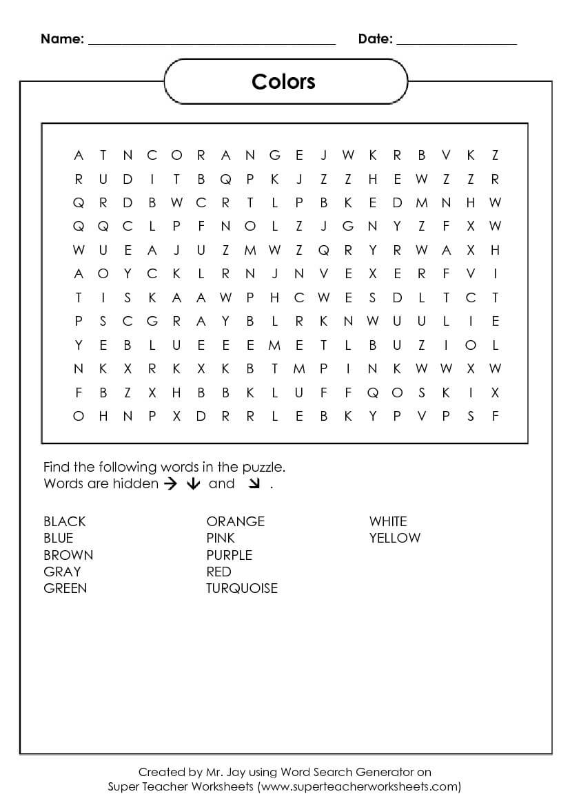 Word Search Puzzle Generator Inside Blank Word Search Template Free