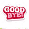 Word Text A Goodbye! Vector Image Stock Vector Within Farewell Card Template Word