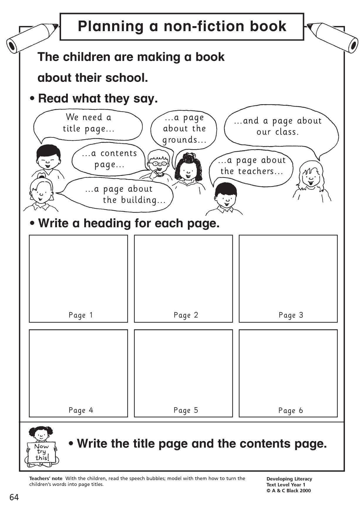 Writing Composition Resources For Fs, Ks1 And Ks2 – Teachit Pertaining To Report Writing Template Ks1