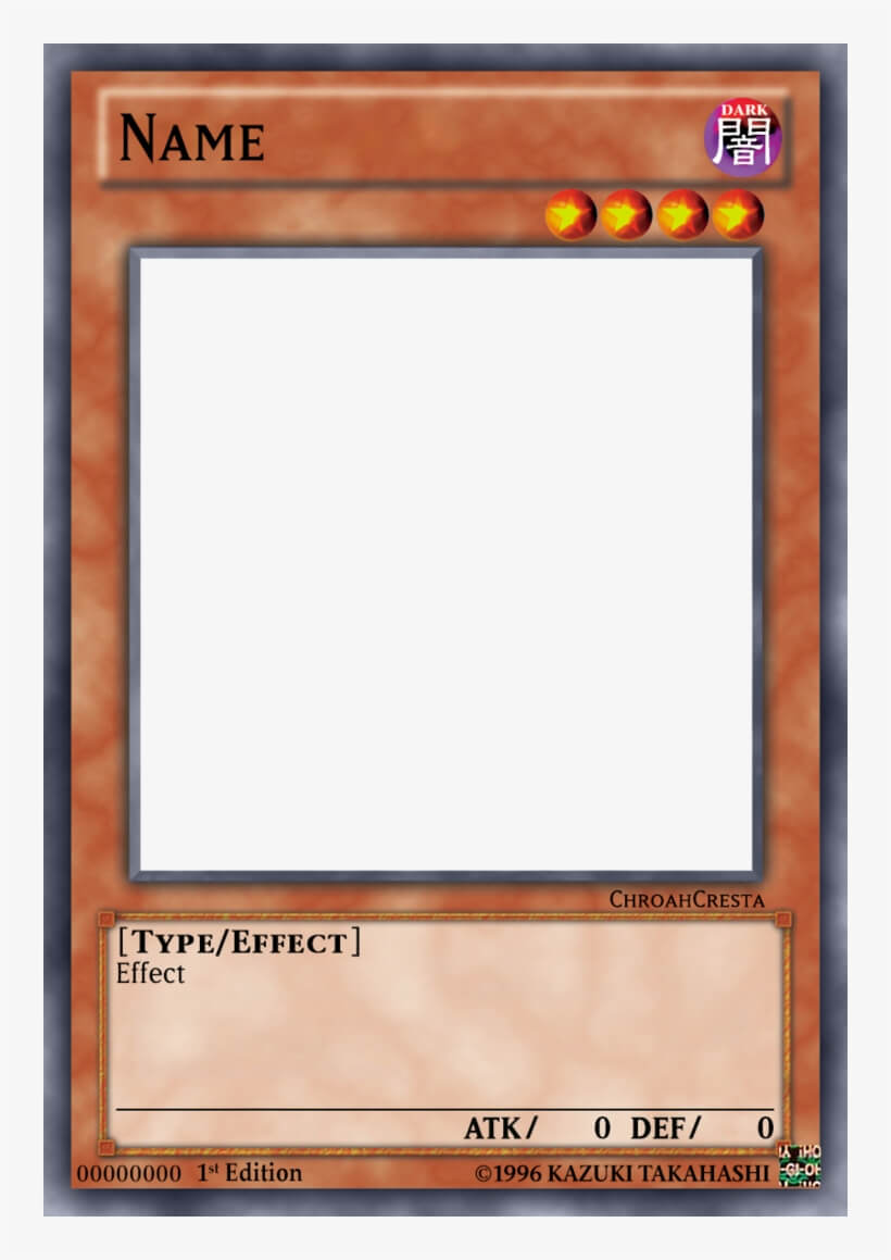 Yugioh Card Template – Yu Gi Oh Template Transparent Png In Yugioh Card Template